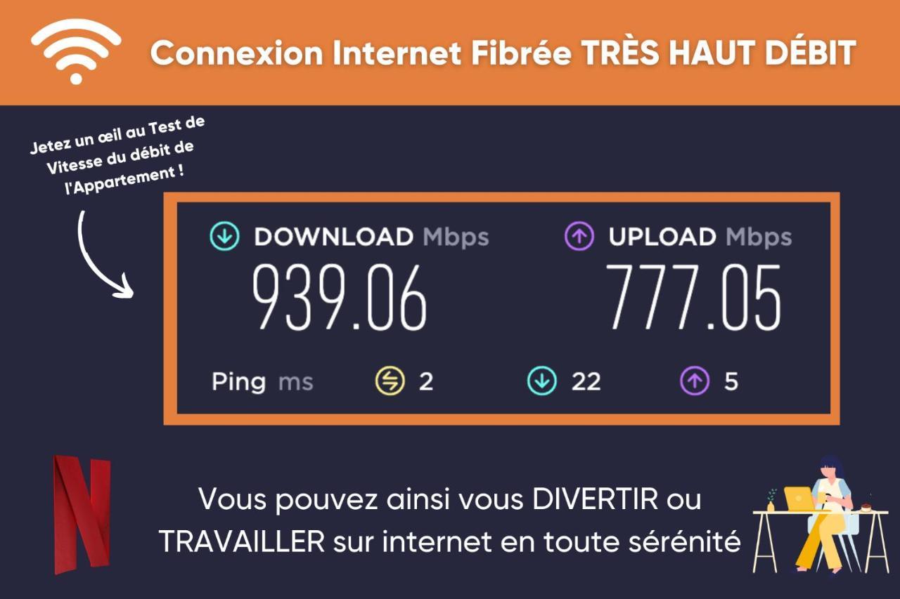 Promenade D'Automne - Netflix & Wifi - Climatisation- Parking Gratuit - Check-In 24H24 - Emplacement Velos - Goodmarning Châlons-en-Champagne Buitenkant foto
