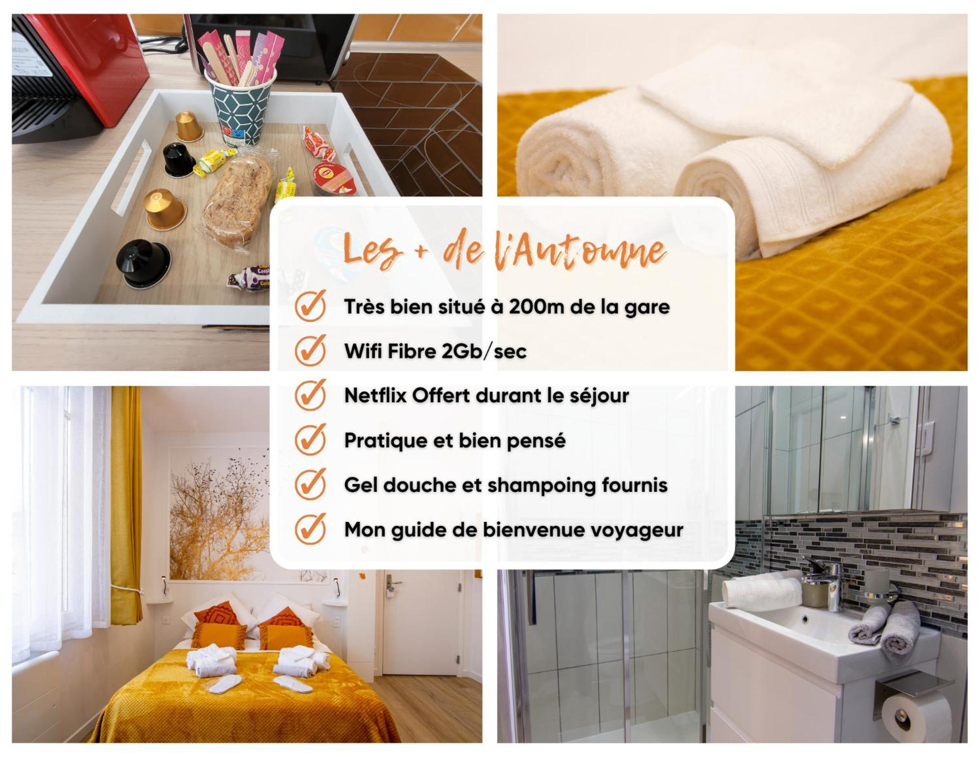 Promenade D'Automne - Netflix & Wifi - Climatisation- Parking Gratuit - Check-In 24H24 - Emplacement Velos - Goodmarning Châlons-en-Champagne Buitenkant foto